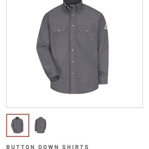 Bulwark FR Gray Button Down Shirt Set of 2